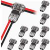 AOKIN 5/10/20/30/50PCS Terminali Rapidi Collegamenti Cavo A Scatto In T2 Connettore Senza Saldatura No-peel Falegnami Spina Automatica Accessori Elettrici