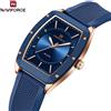 NAVIFORCE Top Brand Donna Tonneau Orologi Moda Donna Orologio al quarzo Cinturino in silicone Regalo Orologio da polso femminile Relojes Para Mujer