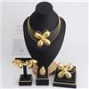 YM Set di gioielli da donna di lusso color oro 4 pezzi Nigeria moda collana a forma di farfalla orecchino braccialetto anello per matrimonio festa africana