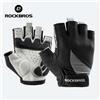 ROCKBROS Guanti da bici mezze dita MTB Road Primavera Estate Pantaloncini traspiranti Guanti da bicicletta Uomo Donna Guanti da ciclismo imbottiti in gel