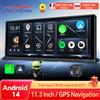 OBDPEAK K60 Pro 11.3 "4G + 64G WIFI Android 14 AI Schermo di Navigazione GPS Carplay Android AUTO 1080P Dash Cam Specchietto retrovisore Videoregistratore
