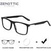 ZENOTTIC (taglia XL) Occhiali da vista quadrati alla moda Anti luce blu/Iperopia fotocromatici/Occhiali progressivi per uomo