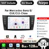 HIZPO 4G-LTE Carplay Android Autoradio GPS per Mercedes Benz classe E W211 E200 E220 E300 E350 E240 E270 E280 W219 Multimedia Autoradio