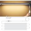 MALITAI Sensore tattile LED sotto la luce dell'armadio 12V Tubo luminoso a LED in alluminio con interruttore dimmer Illuminazione per vetrina per armadio da cucina fai-da-te