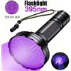 BALDR 128UV LED Edc Luce viola Luce nera 395nm Torcia portatile ultravioletta Rilevatore di torcia a LED per urina di animali domestici