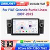 OSSURET Autoradio Android per FIAT Grande Punto Linea 2007-2012, Lettore Multimediale Video, Navigazione Stereo GPS, Carplay, Octa Core 7862