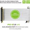 METALFISH PCIe5.0/4.0/3.0 x16 Cavo riser Cavo di prolunga GPU per telaio ITX Mini custodia compatta RTX 5090/4090 e RX 7900 XTX