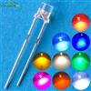 HVIERO 100X F3 3mm 2 pin LED a testa piatta luminoso per decorazione, bianco, rosso, giallo, blu, trasparente, ad angolo ampio, lampada a diodo emettitore di luce
