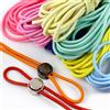 Meetee Fascia Elastica Rotonda Multicolore da 4mm, 5/10/20/50M, Cordino Elastico per Capelli, Elastici per Cappelli, Elastici in Gomma, Cordino a Molla per Vestiti, Cordoncino per Cucito