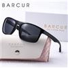 BARCUR Fashion TR90 Occhiali da sole da uomo Robusto e durevole Cornice rettangolare Cool Outdoor Sports Occhiali da sole polarizzati per uomo e donna