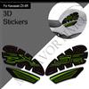 OUIO Per kawasaki Ninja ZX-6R ZX6R ZX - 6R Rilievo del serbatoio Manopole laterali Gas Olio combustibile Kit Ginocchio Adesivi Decalcomanie 2020 2021 2022 2023 2024 2025