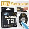 SeaKnight Marca MANSTER T2 Serie 100% Lenza da pesca in fluorocarbonio 100M, Linea in fibra di carbonio 3-35LB Aggiornamento Linea affondante Pesca in mare
