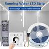 MJJC Striscia LED 24V WS2811 Effetto Corsa d'Acqua 2835 10mm 120LED/m con Controller Touch RF per Decorazione Domestica