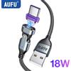 AUFU Cavo magnetico USB tipo C AUFU a 16 pin per iPhone 16 15 Samsung Xiaomi 3A cavo dati di ricarica magnetica Micro USB C a ricarica rapida 3in1