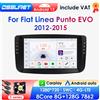 OSSURET 8G 128G Android 13 Autoradio per Fiat Linea Punto EVO 2012-2015 lettore multimediale per auto Navi GPS Carplay 2din Autoradio No DVD