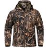 ReFire Gear Giacca da caccia mimetica silenziosa da uomo Soft Shell Escursionismo all'aperto Pesca Cappotto con cappuccio Giacche tattiche in pile impermeabili