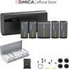 COMICA Microfono wireless lavalier a quattro canali 7RYMS iRay DW40, 4 tracce audio, uscita individuale, cancellazione del rumore, microfono da risvolto
