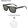 ZENOTTIC Occhiali da sole polarizzati con prescrizione quadrata classica Occhiali da sole progressivi in acetato protettivo UV400 per uomo donna