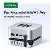 UGREEN USB HUB Docking Station per Mac Mini M4 M4 Pro M.2 NVMe SSD 8TB Max 10Gbps Porte USB-A&C SD&TF 170MB/s USB Splitter Dock