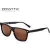 ZENOTTIC occhiali da sole uomo Occhiali da sole polarizzati alla moda Protezione UV400 Occhiali da sole quadrati in acetato Paralume dal design classico per donna uomo