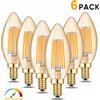 Grensk 4W 6W C35 E14 220W Candela bianca calda Luci a led Lampadina vintage per lampada a sospensione in cristallo Lampade da terra Lampadario Luce notturna Decor