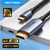 Vention Cavo compatibile Vention da tipo C a HDMI 8K/60Hz 4K/120Hz per MacBook Pro iMac iPad Pro per Samsung Xiaomi USB C a HDMI 2.1