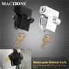 MACTIONS Lucchetto per casco moto Antifurto Lucchetto di sicurezza per casco da bicicletta Gancio per appendere con 2 chiavi per Harley 7/8 "a 1-1/4" 25-32mm Dyna
