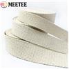 Meetee 2/5/10M Meetee 10-50mm Tessitura di cotone beige 1.5mm di spessore Nastro di tela per borse Cinghia Vestiti Nastro da cucito fai da te Accessori