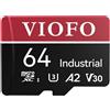 VIOFO Scheda MicroSD VIOFO di Grado Industriale, U3 A2 V30 Scheda di Memoria ad Alta Velocità con Adattatore