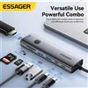 Essager USB C HUB 4K 7-in-1 Tipo C a HDMI PD 100W SD e TF Adattatore multiporta USB 3.0 5Gbps per MacBook Laptop iPad Phone Splitter