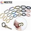 Meetee 10/20 Pezzi Moschettone in Metallo 13-40mm con Anello a O, Gancio a Molla per Cinghie Borsa, Portachiavi, Moschettone Apribile, Accessori Hardware per Borse