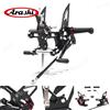 Arashi ZX-10R CNC Regolabile Rearset Poggiapiedi Per KAWASAKI NINJA ZX10R ZX 10R 2008 2009 2010 Pedane Resto Posteriore Pedane 08 09