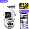 JOOAN 4K 8MP WiFi Telecamera di Sorveglianza Esterna A Tre Lenti Doppio Schermo Zoom Ottico PTZ Telecamera IP Auto Tracking CCTV Cam di Sicurezza