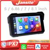 jansite Pannello digitale per motociclette da 5/6,86/7/8,1 pollici, compatibile con CarPlay, Android Auto, navigazione GPS e accessori per moto
