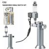 ZRDR Acquario FAI DA TE Regolatore di CO2 Elettrovalvola Contabolle CO2 Piccola Bottiglia di Gas 3-8UNF Serbatoio di Pesce Valvola di Riduzione della Pressione di CO2