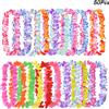 ZQNYCY 10/20/50 pz Corona di Fiori Hawaiani Collana Estate Tropicale Decorazione Della Festa di Compleanno Luau Matrimonio Fiore Artificiale Ghirlanda Lei