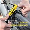 ROCKBROS Lucchetto per bicicletta Veicolo elettrico Antifurto Lucchetto per casco moto Blocco password per veicolo da strada di montagna Blocco cinghia