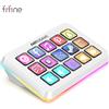 FIFINE D6 Controller di flusso macro Azioni scontate da app con deck programmabile a 15 tasti per streaming live, per OBS/Twitch/YouTube