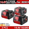 Aleaivy Batteria ricaricabile originale per elettroutensile Bosch 14,4 V 6,0 Ah per GBH GDR GSR DDS180 BAT614G (KC) Batteria sostitutiva agli ioni di litio
