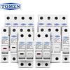 TOMZN Portafusibile TOMZN 1P 2P 3P 4P 1100V DC 10*38mm Alta Tensione PV TOPV-32X Base Protezione Sistema Fotovoltaico GPV NUOVO