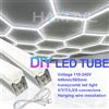HAMRVL Accessori per cavi a sospensione con connettore per tubo LED per garage esagonale fai-da-te per lampada a nido d'ape 110-240 V per illuminazione di officina di barbiere