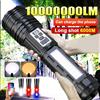 Mikenoon Torcia ad alta potenza Torcia super grande ricaricabile Torcia a LED più potente Torcia a lungo raggio Batteria incorporata per esterni