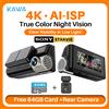 KAWA 4K Dash Cam anteriore e posteriore KAWA D11 WiFi Camera Car DVR GPS Videoregistratore AI-ISP Visione notturna a colori Rilevamento movimento Dashcam automatico