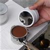 IKAPE Distributore di Caffè IKAPE, Distributore Espresso Adattivo a Gravità in Acciaio Inox Compatibile con Portafiltro Espresso 51/54/58MM (Bianco)