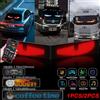 CHEGIT Controllo app Scorrimento Pubblicità Cartello LED Occhi LED per camion USB Modello di testo personalizzato Display programmabile Truck Car Devil Eye