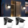 NONE Lampade da parete solari per uso esterno Luminosità e colore regolabili Luci da giardino ad energia solare impermeabili IP65 per porta del patio