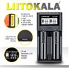 LiitoKala Lii-CH2 Caricabatterie intelligente per 18650/21700/AA/AAA/Ni-MH/Li-ion, ricarica rapida a doppio slot, porta USB-C, protezione da sovraccarico