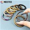 Meetee 10 Pz Meetee 16-50mm Molla In Metallo O Ring Fibbie Openable Rotondo Moschettone Moschettoni Portachiavi Clip Collegare Accessori Hardware