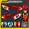 PowerZone Personalizzato Grafica della Squadra Sfondi Decalcomanie Kit Adesivi Per KTM SX SXF MX 16-18 EXC XCW Enduro 17-19 125 a 500cc 119