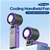 KINSCOTER Ventilatore turbo portatile con raffreddamento ad aria 3600mAh 100 velocità del vento Ventilatore portatile pieghevole per studenti regolabile per esterni con cordino